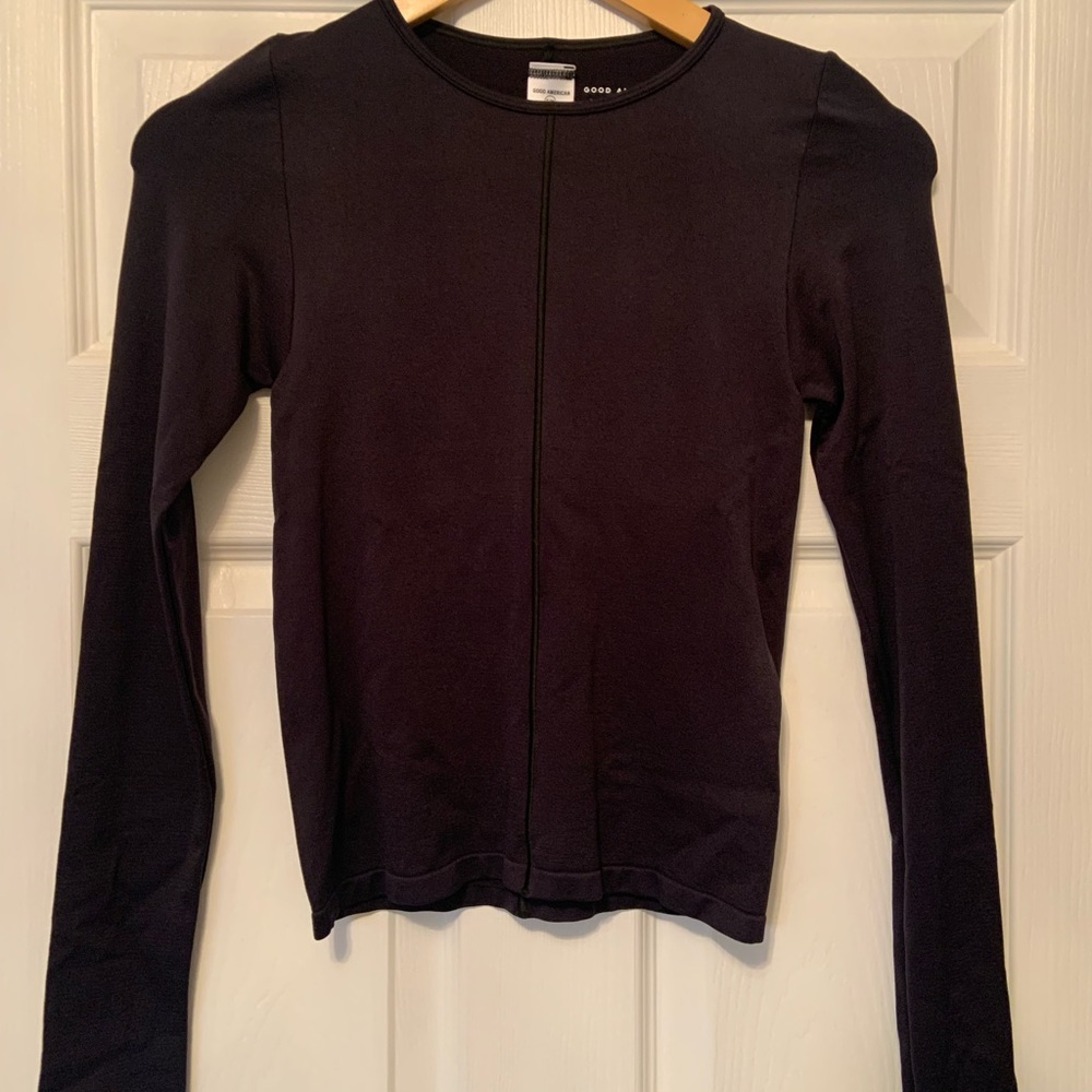 Good American Women's Sculpted Seamless Long Sleeve T-Shirt